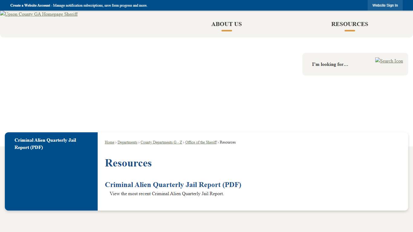 Resources | Upson County, GA